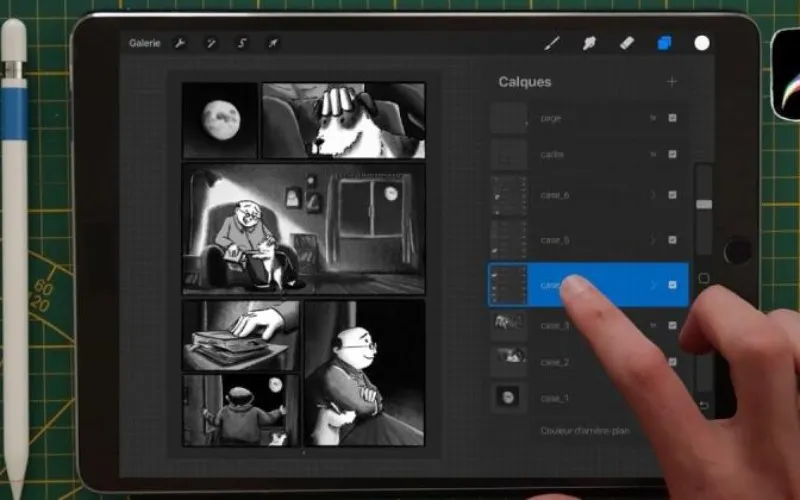 Bd avec procreate - Salle de diffusion de Parc-Extension